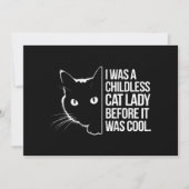 私は子供のいない猫の女性だっクールた 招待状 (正面)
