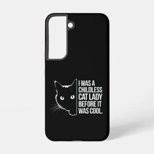 私は子供のいない猫の女性だっクールた SAMSUNG GALAXY S22ケース
