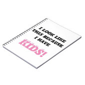 私は子供のおもしろい文字 ノートブック (左側)