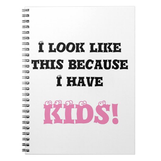 私は子供のおもしろい文字 ノートブック (正面)