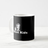 私は子供の黒を撃ちます コーヒーマグカップ (正面左)