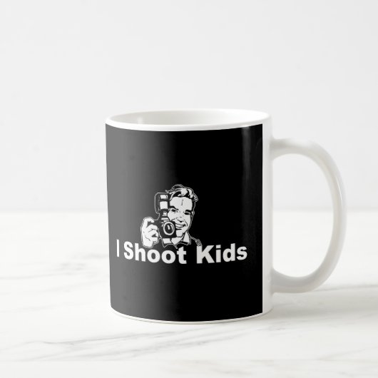 私は子供の黒を撃ちます コーヒーマグカップ (右)