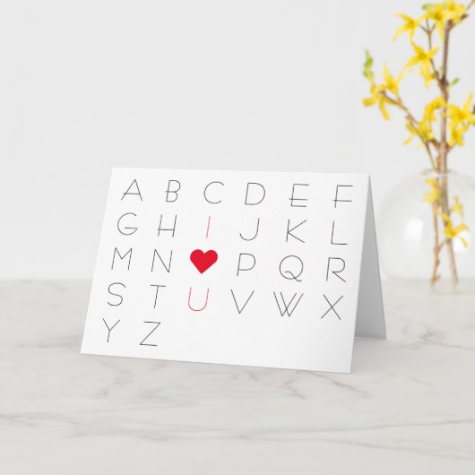 私は子供へのバレンタインデーかわいいABCDのハートの愛します カード (黄色い花)