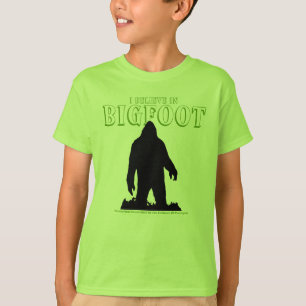 私は子供へビッグフットで信じます Tシャツ