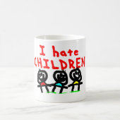 私は子供を憎みます! コーヒーマグカップ (中央)