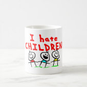 私は子供を憎みます! コーヒーマグカップ (中央)