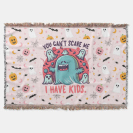 私は子供を持っている私を怖がらせることはできない，ハロウィン不気味 スローブランケット