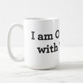 私は子供を連れてとても嬉しい！ コーヒーマグカップ (左)