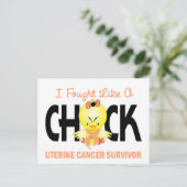 私は子宮癌の生存者のように戦った ポストカード (スタンド正面)