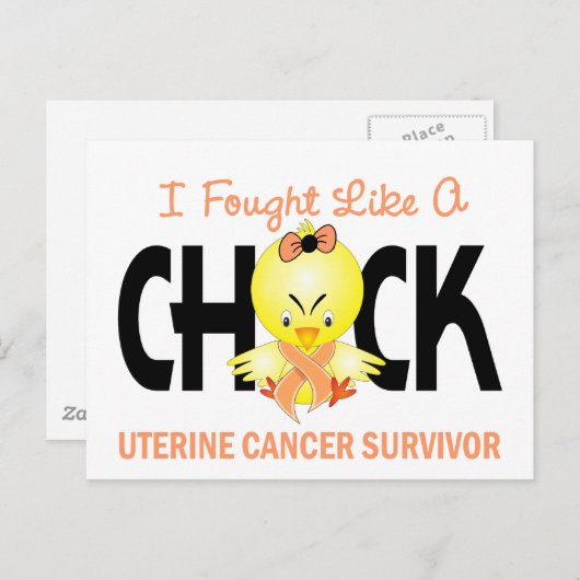 私は子宮癌の生存者のように戦った ポストカード (正面/裏面)