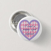 "私は子犬によって大きさで分類される象"がボタンほしいと思います 缶バッジ (正面&裏面)