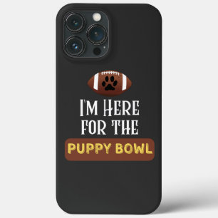 私は子犬のボウルのおもしろい犬のためにここにいる iPhone 13 PRO MAXケース