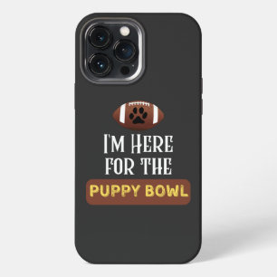 私は子犬のボウルのおもしろい犬のためにここにいる iPhone 13 PRO MAXケース
