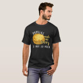 私は子犬の食べ食べ物が好きに子犬を幸せにする Tシャツ (正面フル)