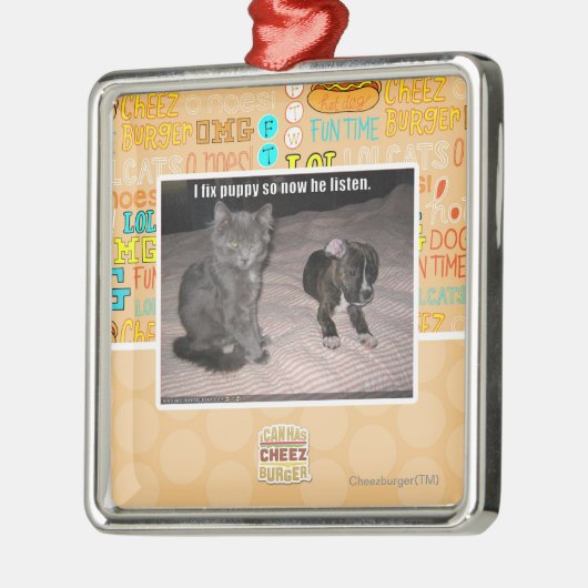 私は子犬を修理します メタルオーナメント (左)