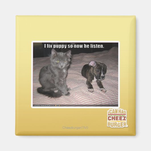 私は子犬を直す マグネット (正面)