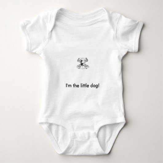 私は子犬座です ベビーボディスーツ (正面)