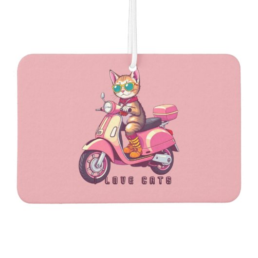 私は子猫が大好きだ カーエアーフレッシュナー (正面)