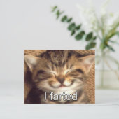 私は子猫はがきを作った ポストカード (スタンド正面)