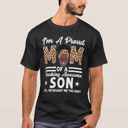 私は子誇りを持った母の素晴らし母だ Tシャツ (正面)