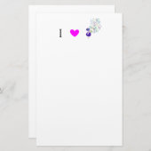 私は孔雀を愛します 便箋 (正面/裏面)