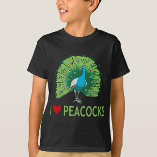 私は孔雀を愛します Tシャツ