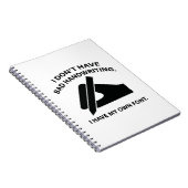 私は字が悪くない。私は自分のフォントを持つ。 ノートブック (右側)