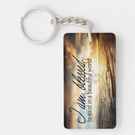 「私は存在賛美する」モチベーション肯定 キーホルダー