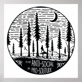 私は孤独を支持している ポスター