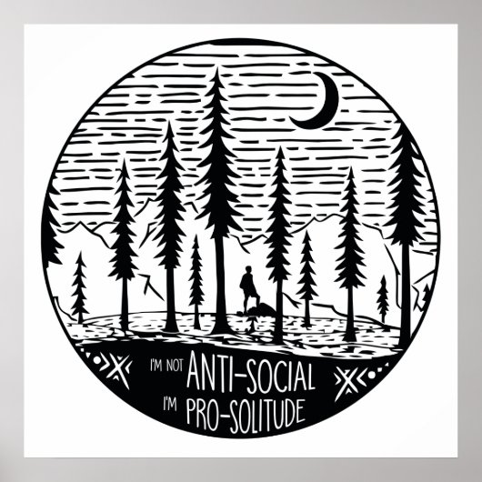 私は孤独を支持している ポスター (正面)