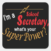 私は学務長官だ超大国は何だ？ スクエアシール (正面)