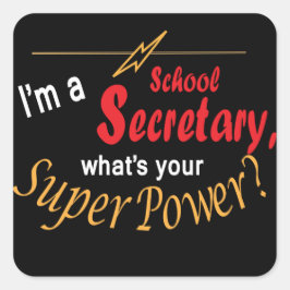 私は学務長官だ超大国は何だ? スクエアシール