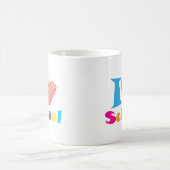 私は学校が大好きだ。新学期卒業漫画 コーヒーマグカップ (中央)