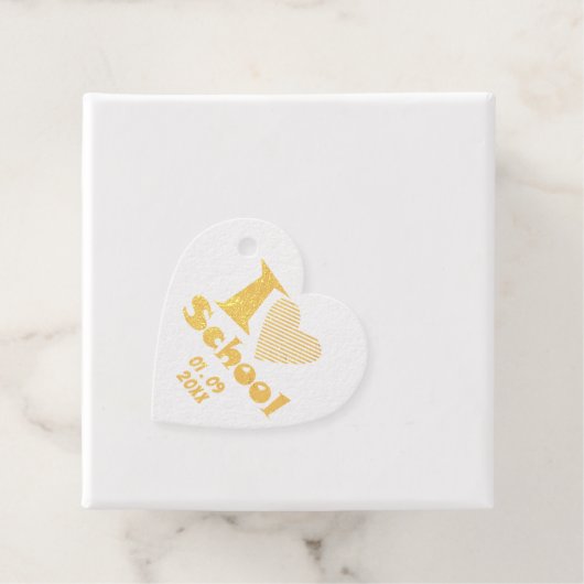 私は学校が大好きだ。新学期。漫画の卒業 フェイバータグ (箱)