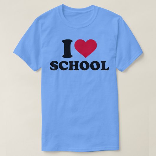 私は学校が大好きだ Tシャツ (デザイン正面)