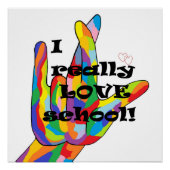 私は学校が大好き ポスター (正面)