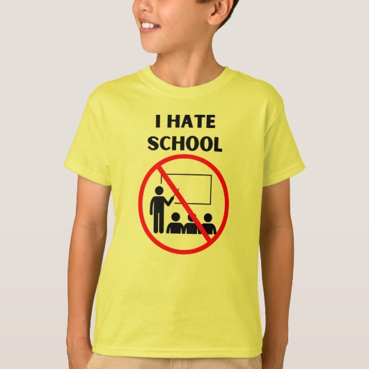 私は学校が嫌いだ Tシャツ (正面)