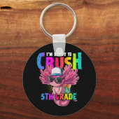 私は学校に戻る5年生アクソロトルを粉砕する準備ができている キーホルダー (正面)