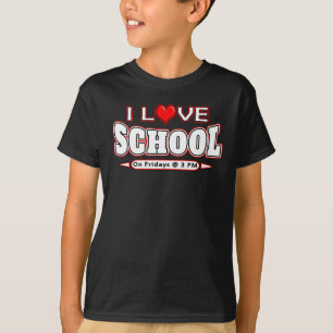 私は学校のおもしろいで皮肉な教育実習生のティーを愛します Tシャツ