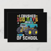 私は学校のモンスタートラックの100日をつぶした ポストカード (正面/裏面)
