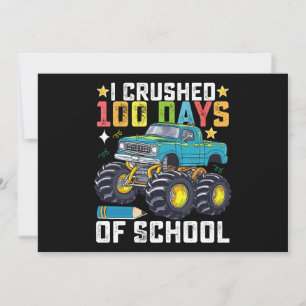 私は学校のモンスタートラックの100日をつぶした 招待状