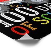 私は学校のモンスタートラックの100日を粉砕した子供 ポスター (角)