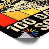 私は学校の子供の100日をつぶした ポスター (角)