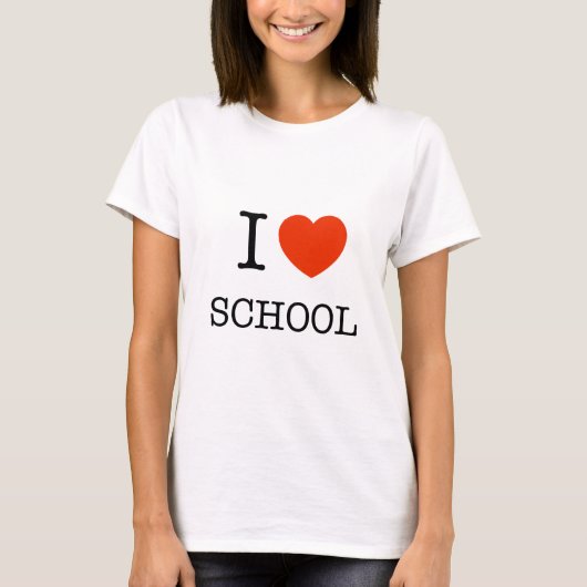 私は学校の学生/先生のギフトのティーを愛します Tシャツ (正面)