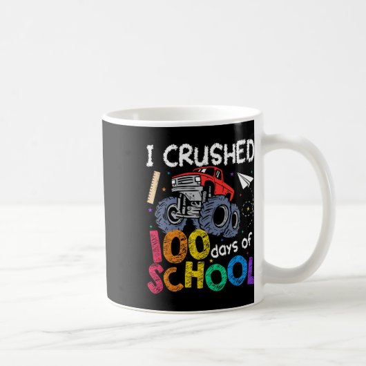 私は学校の少年の日の100のモンスターTruを粉砕 コーヒーマグカップ (右)