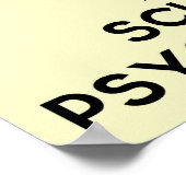 私は学校の心理学者の「保Calm」のポスター ポスター (角)