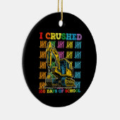 私は学校の掘削機の100日を粉砕した セラミックオーナメント (右)