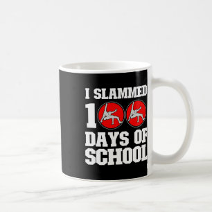 私は学校の日100日Bの100レスリングを叩いた コーヒーマグカップ