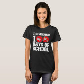 私は学校の日100日Bの100レスリングを叩いた Tシャツ (正面フル)