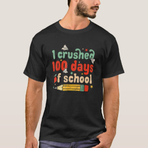 私は学校の明るい日の100頭が切れるのつぶした Tシャツ